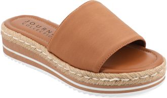 Journee Collection Women & apos;s Rosey Medium and Wide Width Espadrille Sandals