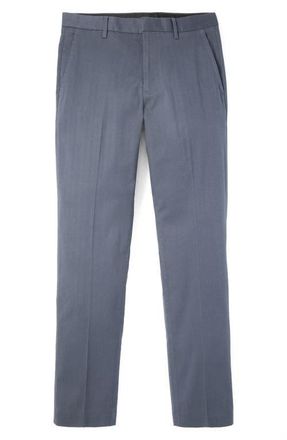 Bonobos Weekday Warrior Slim Fit Herringbone Dress Pants in Tuesday Dark Navy at Nordstrom, Size 33 32
