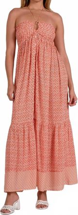 Elan Sunny Days Maxi Dress In Multicolor
