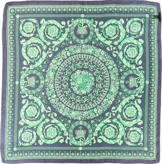 Versace Barocco Print Silk Scarf