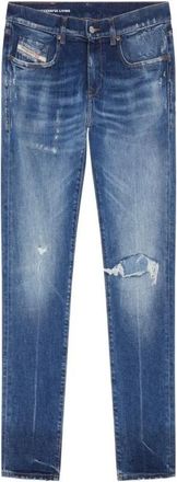 Diesel 5-Pocket Jeans 2019 D-Strukt Mannen - Heren - Slim Fit Jeans - Blauw - W33 - Denim - Jeans