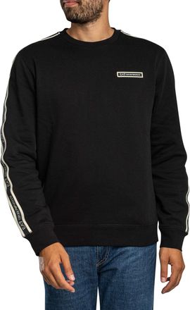Emporio Armani Box-Logo Sweatshirt, Zwart