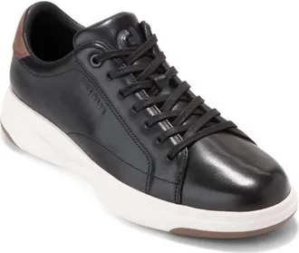 Cole Haan GrandPro Tennis 2.0 Sneaker in Black Leather/chestnut/ivory at Nordstrom, Size 11.5