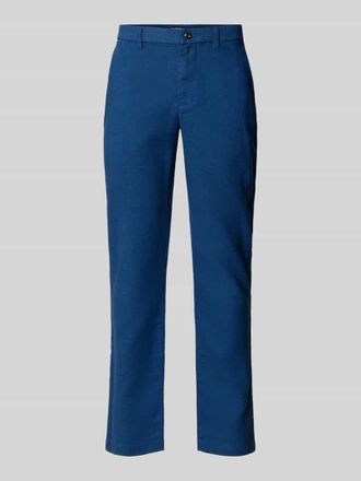Tommy Hilfiger Slim Fit Leinenhose mit Logo-Stitching Modell DENTON SORONA in Blau, Gr&ouml;&szlig;e 31/32