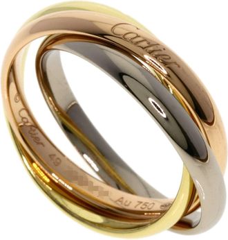 Cartier Trinity Pink White Yellow Band Ring (Pre-Owned)