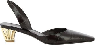 Ferragamo Alyssa Runway Cage Heel Pumps, Size 10.5 C