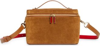 Christian Louboutin Djanis Suede Crossbody Vanity Case in Rhea at Nordstrom