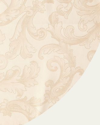 SFERRA Acanthus Jacquard Round Tablecloth, 104 Dia