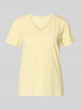 s.Oliver Red Label Regular Fit T-Shirt aus Baumwoll-Mix in Hellgelb, Gr&ouml;&szlig;e 34