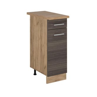 Vicco Mueble Bajo De Cocina R-line, Gris Noble, 30 Cm, Et Roble, Vicco