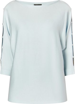 Faina Gebreide trui Dames lichtblauw