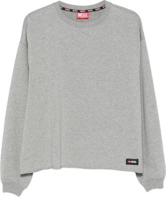 Diesel Patricia-D-Core T-Shirt L/S - Dames - Tops - Grijs - Maat: XS Katoen