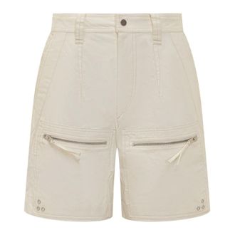 Isabel Marant Casual Shorts, female, Beige, Size: 2XS Cotton Shorts