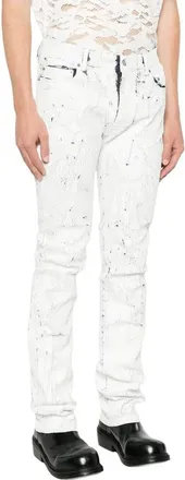 Maison Margiela Slim-fit Jeans, male, White, Size: W28 White Classic Five-Pocket Jeans