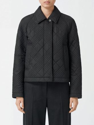 Burberry Short Nylon Down Jacket with Classic Collar and Concealed Fastening