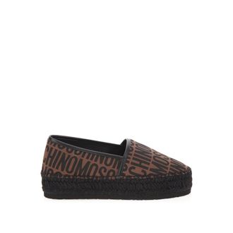 Moschino Logo Espadrillas - female - Moschino - Espadrilles - Brown - 7 UK - Shoes