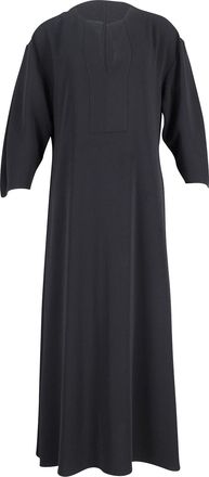 Toteme Toteme Quarter-Sleeve Maxi Dress in Black Polyester