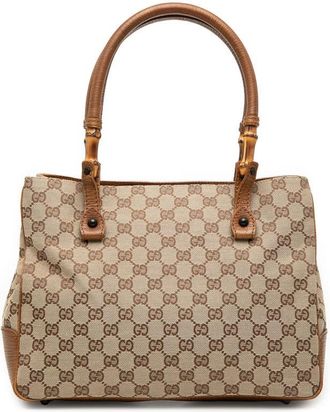 Gucci Pre-owned Gucci GG Canvas Bamboo Tote Ladies RYPPRT0TEDJGENZJ