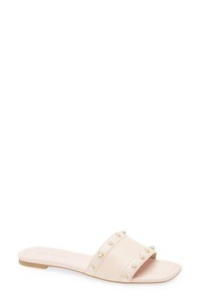 Stuart Weitzman Pearl Slide Sandal in Rosewater at Nordstrom Rack, Size 7