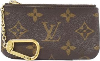 Louis Vuitton Marron Coated Canvas Coin Purse/Coin Case (Pre-Owned)