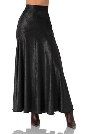 Ivonne A-Line Midi Skirt in Black at Nordstrom, Size 12
