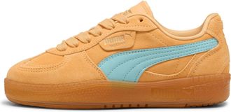 Puma Womens Palermo Moda Xtra Gum Lace Up Sneakers Shoes Casual - Blue, Almost Apricot/Safe Lake, 4.5 UK