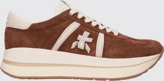 Premiata Sneakers Bethcoin in pelle e suede con logo a contrasto e suola platform