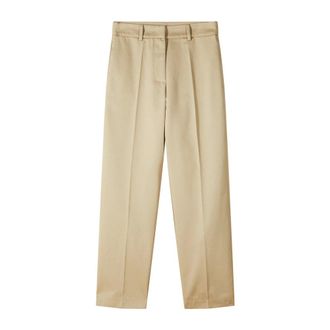 Patrizia Pepe Patrizia Pepe, Straight Trousers, female, Beige, Size: S Cigarette Trousers