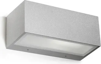 Leds - C4 Leds-c4 - Nemesis Aluminium - 1 Luz De Pared Exterior Gris Claro Ip54, E27