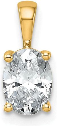 Diamond2Deal 14k Gold 1 Ct Lab Grown Diamond Oval Pendant
