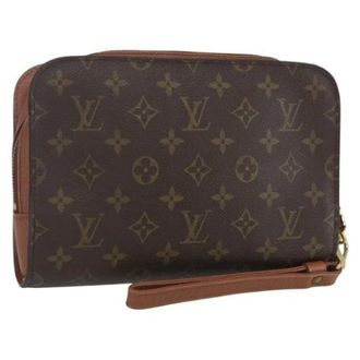 Louis Vuitton Pre-owned Clutches, female, Brown, Size: ONE SIZE Pre-owned Canvas Clutch
