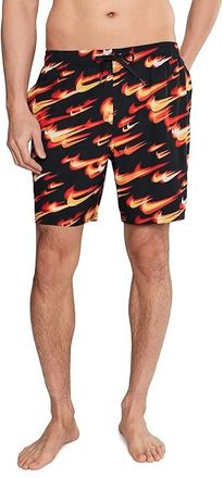 Nike Breaker Print 7 Volley Mens Swimwear University Red : 2XL, Polyester/Spandex