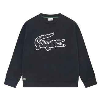 Lacoste Kids Sweatshirts, male, Black, 3 Y, Graphic Fleece Sweatshirt