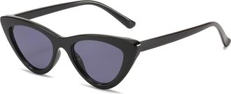 Generic Mens Outdoor Vacation Sunglasses Womens Commuter Shopping Decorative Sun Glasses(Black)