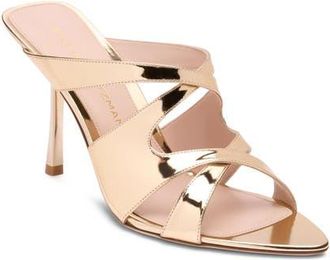 Stuart Weitzman Rbie Slide Sandal in Platino at Nordstrom, Size 10.5