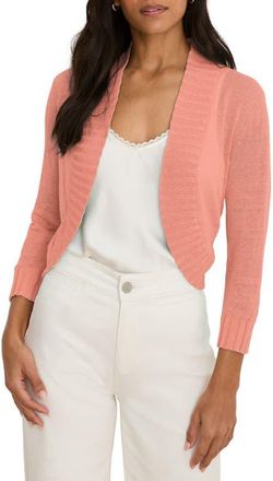 Nic+Zoe Bolero Open Front Cardigan in Persimmon at Nordstrom, Size Xx-Large