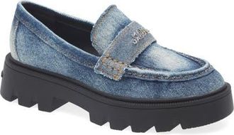 Marc Jacobs The Frankie Platform Loafer in Faded Vintage Indigo at Nordstrom, Size 11Us