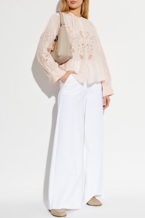 Forte_Forte Forte_forte Openwork Top, Womens, Pink