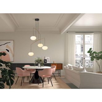 MDC Pl press bk 4xE27 opal glass