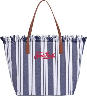 MC2 Saint Barth Borsa City Bag a strisce con frange - Dames - Shoppers - Veelkleurig - ONE Size - Tassen