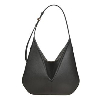 Valextra Vivi Textured Hobo Bag