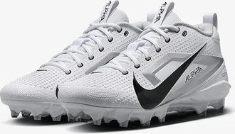 Nike Alpha Menace 4 Varsity FN0027-100 Mens White Black Football Cleats ACAD452