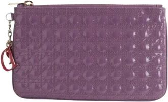 Dior Pre-owned Vintage Pochette Leren Clutch - Dames - Vintage Clutch - Paars - ONE Size - Leer - Vintage