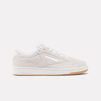 Reebok Classic Sneaker REEBOK CLASSIC CLUB C 85, Damen, Gr. 36,5, pugry2, ftwwht, rbkle3, Leder, Textil, Schuhe Sneaker