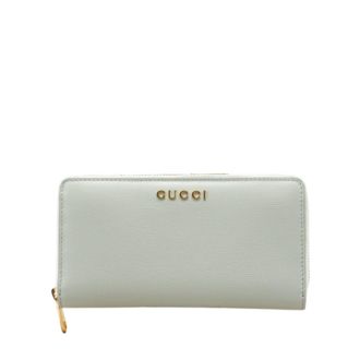 Gucci Green Pink Leather Long Wallet (Bi-Fold) (Pre-Owned)