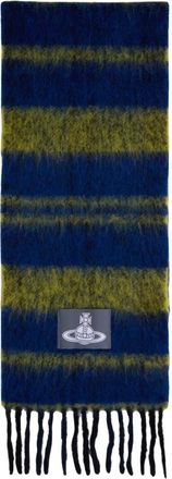 Vivienne Westwood Gestreept Sjaal met Franjes - Dames - Wintersjaals - Veelkleurig - ONE Size - Wol - Accessoires