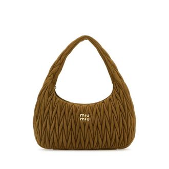 Miu Miu Biscuit Suede Shoulder Bag