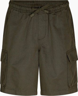 Timberland Mens Solid Patterned Cargo Casual Shorts - Green - Size: 32/30/31