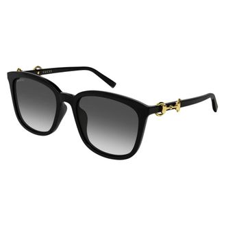 Gucci Vierkante Zonnebril - unisex - Accessoires - Zwart - Maat: 56 MM