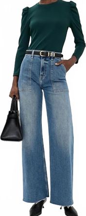 Veronica Beard Britney Top In Pine